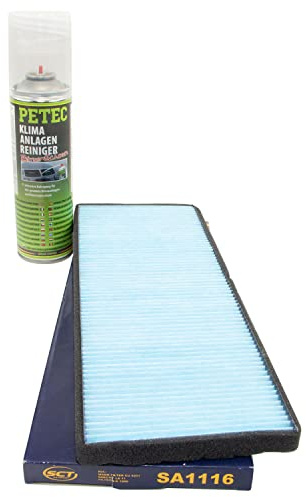 Filtre d'habitacle SA1116 + nettoyant pour climatisation 500 ml PETEC