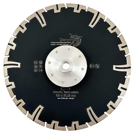 EDW Profi Diamant-Trennscheibe 230 mm mit Flansch M14 Granit Beton Naturstein