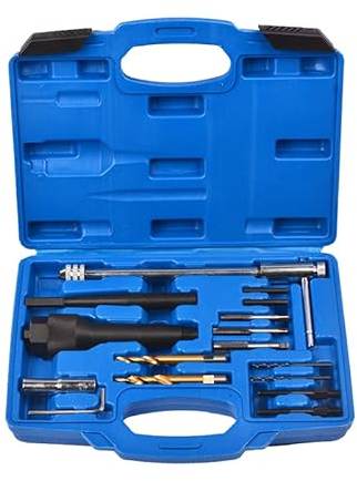 Zoomtools 16 PCS Damaged Glow Plug Removal Remover Tool Set Kit for 8mm&10mm
