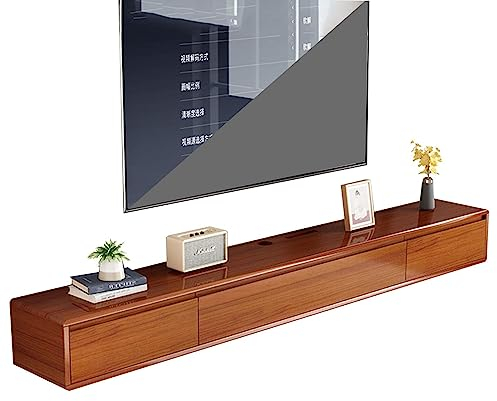 Tv Schrank Hängend - Tv Lowboard - Wandmontage TV-Schrank, 140 Cm Großes Medienkonsolen-Entertainment-Center-TV-Regal, Regale Für Spielekonsolen/Streaming-Media-Geräte, DVD-Aufbewahrungsregale ( Color