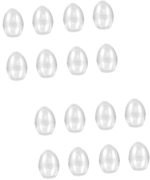 PartyKindom 16stücke Eierförmige Transparente Kunststoffkugel Füllbare Ostereier Für Hochzeiten Partys Und Als Bonbon Und Keksverpackung