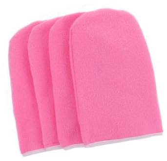 Healeved Guanti in Paraffina Per Trattamento Mani 2 Paia Copertura Spa Isolante Calda in Cotone Rosa Per Cura e Idratazione Pelle Donna