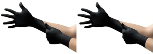Microflex Ansell 93-732, Gant Jetable En Nitrile, Sans Latex Ni Poudre, Usages Multiples Unique & Ansell 93-732, Gant Jetable En Nitrile, Sans Latex Ni Poudre, Usages Multiples