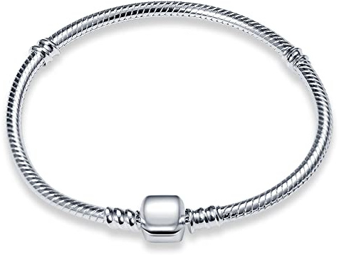 LIGHTDOG 925 Silber Schlange Kette Armband für Pandora Geeignet für europäische Charms Armband Perlen Geschenk für Frauen