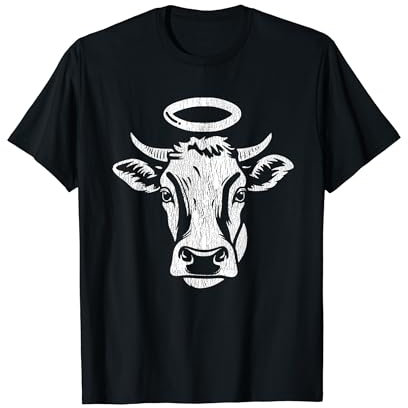 Holy Cow Livestock Cow Lover Cattle Farmer Vintage Rancher T-Shirt