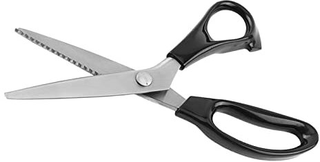 Schere Zackenschere, Gezahnter Schnitt, Edelstahl, Spitze, Dreieckige Zähne, Zum Schneidern, Nähen und Basteln (4mm)