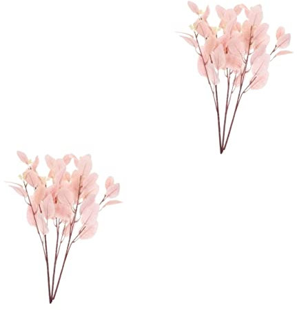 Garneck 6pcs Eucalyptus Leaf Bouquet Decor Lifelike Fake Leaves for Home Office Shop Window Photo Prop