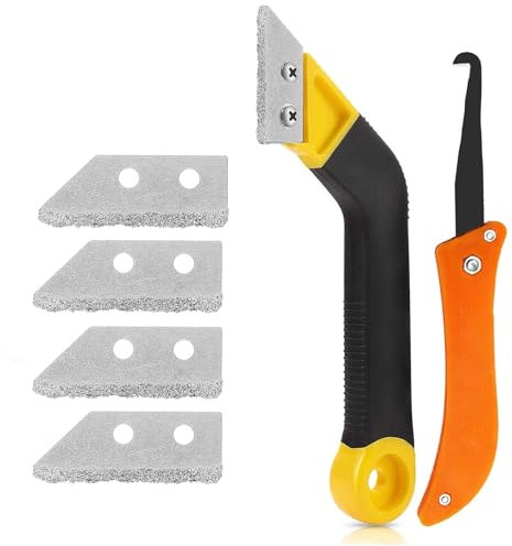 OWLMATE 6 Stück Fugentorpedo, Fugenkratzer Fliesen, Fliesenfugenreiniger, Fugenentferner für die Fliesenreinigung