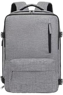 MUNTEA Kabinentasche Laptoptasche, Reiserucksack for Damen, großes Fassungsvermögen, Handgepäck-Rucksack, Herren-Kabinenrucksack FüR Reisen(Gray)