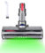 Bürste Kompatibel mit Dyson V7 V8 V10 V11 V15 Staubsauger, Bodenbürste mit 4 Grünen LED-Leuchten in der Mitte für Hartböden, Dunkle Ecken und Kurzflorige Teppiche