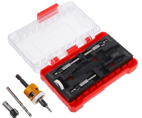 CIYODO Broca Avellanadora Para Madera y Metal Kit De Carpintería Multifuncional