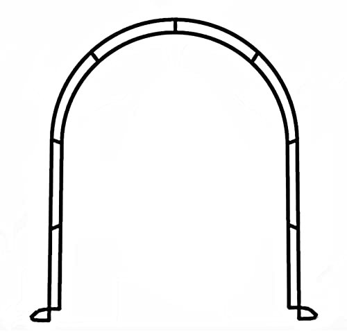 HFVUYAR Arche de Jardin en métal pour rosiers, Treillis, pergola, Support d'escalade, Arche résistante aux intempéries pour Plantes grimpantes sur terrasse de Jardin, Arche en Acier galvanisé pour r