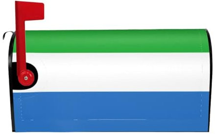 Copertura impermeabile per cassetta delle lettere con magneti bandiera Sierra Leone stampa cassetta delle lettere coperture per cassette postali 53 x 45 cm