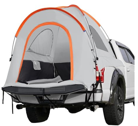 MNEVZX Zeltgarage Zelt für die Ladefläche von Pickup-Trucks, mit Regenschutzschicht und Tragetasche, wasserdichtes doppelschichtiges PU-Truck-Zelt Auto-Markise