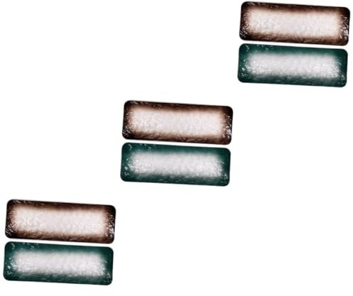 LAPYAPPE 3 Ensembles Plateau À Sushi Céramique De Assiettes Longues Décoratives Pour Service De Sashimi Apéritifs Pour Maison Restaurant 2 Pièces * 3