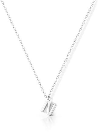 HANLI Kette Gold Damen - 14K Gold Vergoldet Goldkette mit Buchstaben Kette Damen Halskette Schmuck Personalisierte Geschenk für Frauen Mädchen Freundin