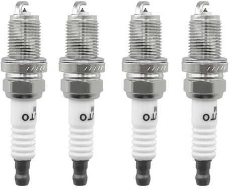 PEIUOK Spark Plug Set 4 Pcs Sparkplug Iridium Compatible With Audi A3 A4 A6 TT Q5 Mercedes-Benz A-Class C-Class E-Class Sprinter Opel Vauxhall Astra Calibra Corsa Insignia Vectra Zafira 01020002YD