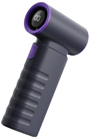 SHOOYIO Ventilador portátil de mano recargable por USB de 199 velocidades para acampar al aire libre, oficina, viajes, diseño ligero y silencioso ventilador de mano recargable por USB