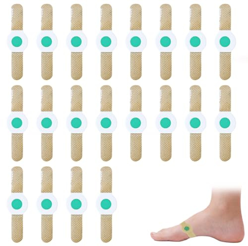 ROKZELT Pansement Verrue Plantaire 20 Pièces, Anti Cors Pieds, Anti Verrues Avec Trou, Pour Soulager les Douleurs et Prendre Soin des Pieds, Verrue Plantaire Anti-Cors pour Orteils, Pieds et Mains