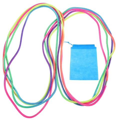 ifundom Cuerda Elástica para Saltar 5 M Multicolor, Banda de Goma Elástica para Juego al Aire Libre, Juguete Fiestas y Ejercicio, Incluye Bolsa de Almacenamiento Color Color Aleatorio