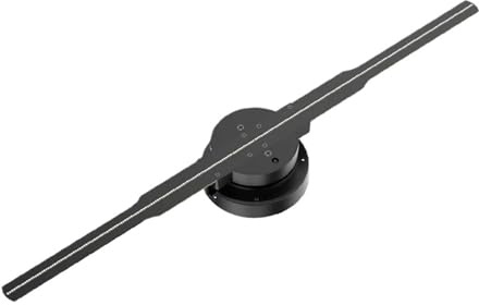 Ventilador holográfico 3D, Proyector Holográfico 3D De 42 Cm con Ventilador, Letrero LED, Reproductor, Soporte For Imágenes, Videos, Tiendas, Bares, Fiestas, Publicidad, Luz Exhibición(42cm Upgarde)