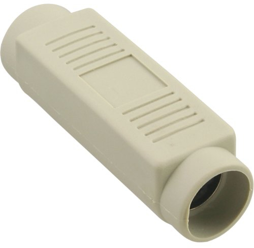 InLine 19831 Adattatore Mini-Gender-Changer, PS/2 Mini-DIN 6Poli Femmina a PS/2 Mini-DIN 6Poli Femmina, Bulk, Nero