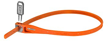 Hiplok Z LOK Bike Lock - Orange. Bicycle Lock/Motorcycle Helmet Lock. Award Winning, Lightweight Zip Tie with Steel Core & 400mm Locking Length