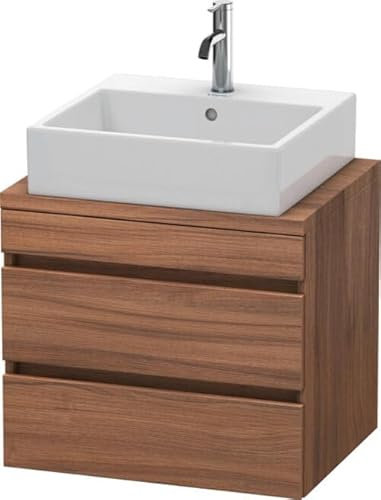 Duravit DuraStyle Mueble de baño para Consola compacta, 2 cajones, 600mm; Color (Frente/Cuerpo): Nogal Natural Decorado