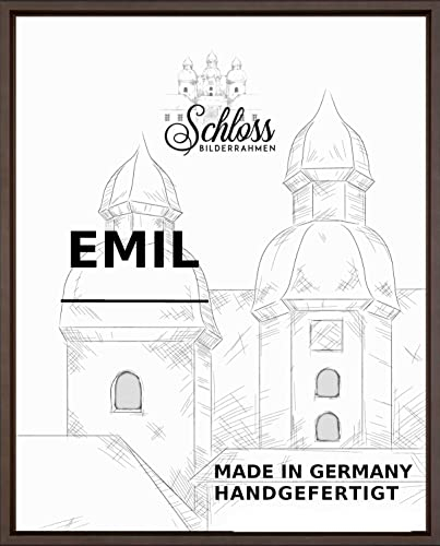 Schloss BILDERRAHMEN Emil 60x60 cm, Schattenfugenrahmen Dekor Eiche dunkel