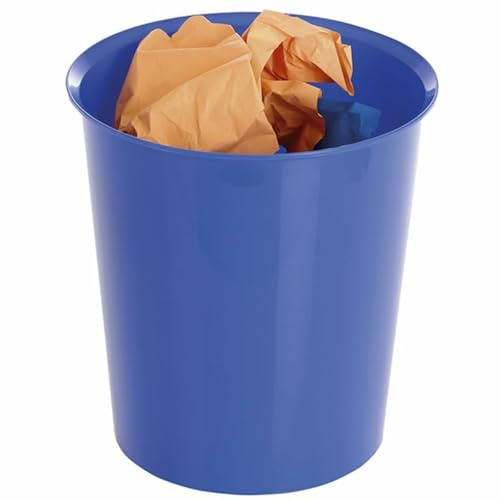 Papelera plastico archivo 2000 antimicrobiana sanitized plastico azul 16 litros 290x310 mm