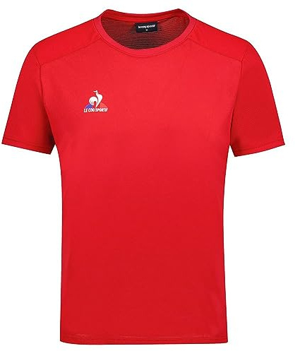 Le Coq Sportif Herren Tennis Tee SS N°4 M Pur Rouge T-Shirt, (rot), XL
