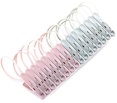 Alipis 16 Pezzi Mollette Per Bucato Mollette Bucato Clip Di Stoffa Mollette Per Vestiti Appendiabiti A Prova Di