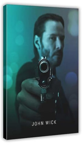 John Wick Reeves Filmposter, Leinwandposter, Wandkunst, Dekordruck, Gemälde für Wohnzimmer, Schlafzimmer, Dekoration, Rahmen-Stil, 40 x 60 cm