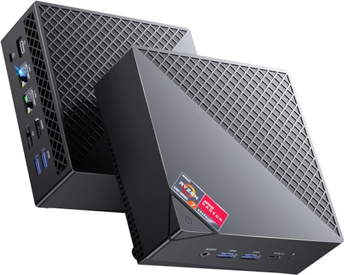 ACEMAGICIAN AM06Pro Mini PC, ΑMD Ryzen 7 5825U (8C/16T, fino a 4,5 GHz), 32GB DDR4 1024GB(1TB) SSD, Mini Computer Desktop con 4K Triple Display | Type-C | Dual Ethernet | WiFi 6 | BT 5.2