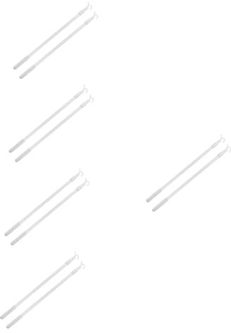 TOPBATHY 10 Stk Vorhang-teleskopstange Vorhänge Schwarze Gardinenstange Gardinenstangen Gardinenstange Für Vertikaljalousien Jalousienstab Aus Metall Jalousienstange Aluminiumlegierung