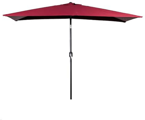 Wandschirm mit Kurbel für Balkon, Terrasse, Pool, Outdoor, Marktschirm mit 5 Rippen, 2,3 x 1,2 m