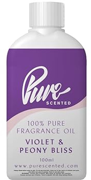 Violet & Peony Bliss Fragrance Oil - 100ml Suitable for Candles, Soaps, Slime, diffusers, Cosmetics, Wax Melts,