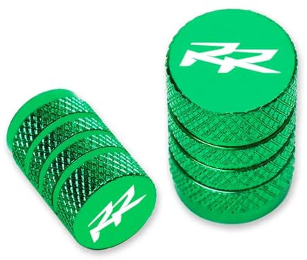 Bouchons de Valve de Pneu pour X-Trainer RR RS 4T RR2T 250 300 350 400 390 430 450 498 430 480 Moto CNC véhicule Roue Pneu Valve Tige Bouchons Couvercle(Green)