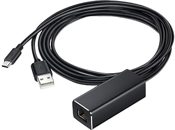 CAXUSD Network Card Ethernet Adapter Micro Usb Mbps Network Compatible for Fire Tv Stick and Other Tv Ethernet Adapter