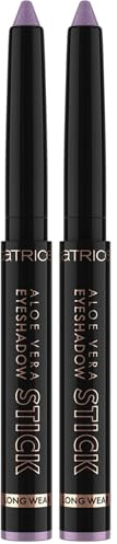 Catrice Aloe Vera Eyeshadow Stick, Lidschatten, Nr. 070, Violett, langanhaltend, pflegend, schimmernd, farbintensiv, vegan, ohne Mikroplastikpartikel, Nanopartikel frei, ohne Parfüm, 2er Pack (1.5g)