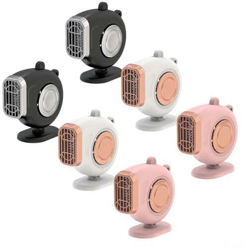 Chauffage électrique portable pour voiture, idéal pour les petites voitures, camping-cars, bateaux, camping et autres espaces d'hiver (12 V, noir)