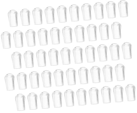 PENIKOKO 50 Tapas De Goma para Puntass De Perchas Y Tornillos Protectoras para Tubos Metálicos Cubierta Segura para Ganchos De Alambre Protección para Ropa En Hogar Y Armario