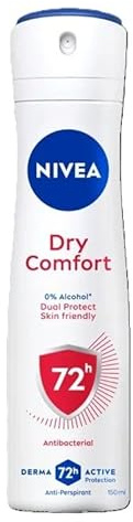 6er Pack - Nivea Deodorant Spray 72H Dual Protect - Dry Comfort - 150ml
