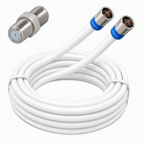 Vodafone Station Cable Router Netzwerk Anschlusskabel Deluxe Premium 8K Cabelcon Schnellstecker + Verbinder Weiss 8 Meter