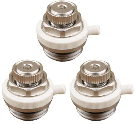 3Pcs Automatic Bleed Valves Replacement Bleeding Radiator Air Vent 1/2inch 3/4inch Plugs Enduring Automatic Valves