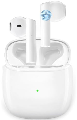 Cuffie Bluetooth,Auricolari Bluetooth 5.3,Stereo 3D Immersivo,Cuffie Senza fili in Ear con Custodia Di Ricarica,Comandi Touch,Connessione Automatica, Impermeabili,per iphone/Samsung/Android/IOS