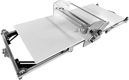 SEDAMORALLY Macchina per Pasta Sfoglia,Sfogliatrice Pasticceria Elettrico in Acciaio Inox con Tavola Grande, Spessore Regolabile,Laminatrice per Pasta per Panetteria, Pizza e Croissant
