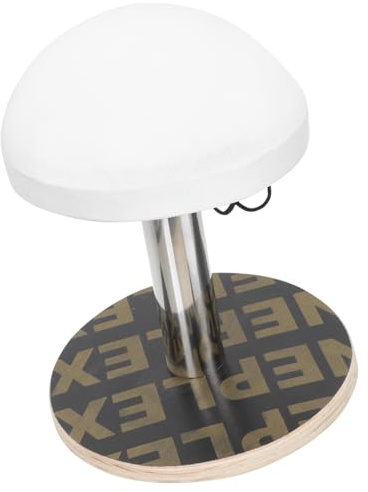 Toyvian Tabouret à Repasser Multifonction, Petite Table à Repasser Ronde Housse en Tissu Blanc, Support Stable et Épais pour Repassage Domestique, Accessoires de Repassage Pratiques