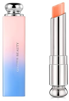 Zeit Farbwechsel Lippenpflegestift - Hydratisierender Getönter Lippenbalsam, Langanhaltender Wasserfester Lippenstift, Nicht Fettender Feuchtigkeitsstift mit Bienenwachs Olivenöl (#2, 29g)