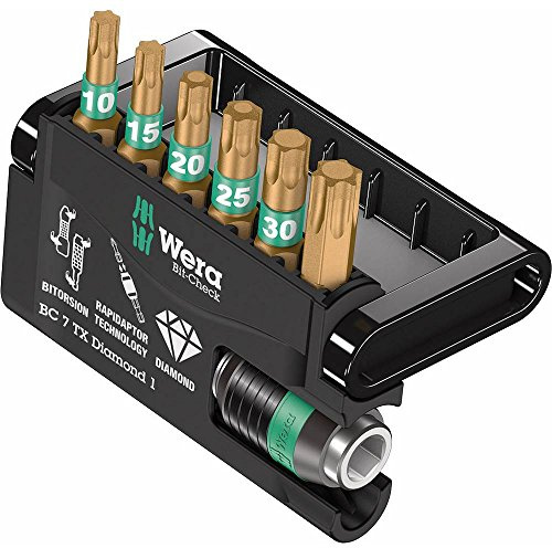 Wera Bit-Sortiment, Bit-Check 7 TX Diamond 1, 7-teilig, 05057415001